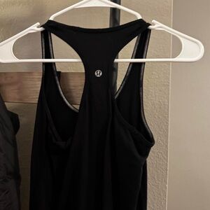 lululemon athletica Black Racerback Tank Top